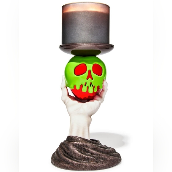 New Bath & Body Works Disney Evil Queen Candle Holder Poisoned Apple Snow White - Picture 2 of 11